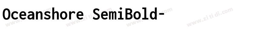 Oceanshore SemiBold字体转换